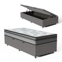Ver imagem 1 de Cama Box Baú com Colchão Espuma D33 Pillow In Anjos Ortosleep Solteiro King 96 Cm