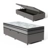 Cama Box Baú com Colchão Espuma D33 Pillow In Anjos Ortosleep Solteiro King 96 Cm - 1