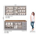 Ver imagem 2 de Cozinha Compacta Com Balcão Para Cooktop Amy Casa 812