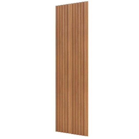 Painel Ripado de Madeira para Sala Quarto 89x250cm Bairon D03 Freijó - Lyam Decor