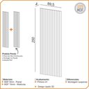 Ver imagem 4 de Painel Ripado de Madeira para Sala Quarto 89x250cm Bairon D03 Freijó - Lyam Decor