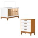 Ver imagem 2 de Quarto de Bebê Berço Americano + Cômoda Infantil 4g Branco Savana Flip