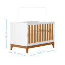 Ver imagem 5 de Quarto de Bebê Berço Americano + Cômoda Infantil 4g Branco Savana Flip