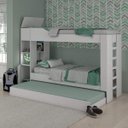 Ver imagem 1 de Treliche Solteiro com Baú e Prateleiras Tókio Espresso Móveis