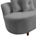 Ver imagem 6 de Namoradeira Sofá Feijão Suria Orgânica Linho Cinza