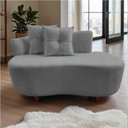 Ver mais imagens de Namoradeira Sofá Feijão Suria Orgânica Linho Cinza