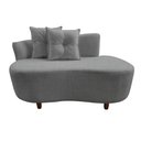 Ver imagem 3 de Namoradeira Sofá Feijão Suria Orgânica Linho Cinza