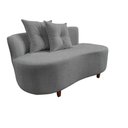 Ver imagem 2 de Namoradeira Sofá Feijão Suria Orgânica Linho Cinza