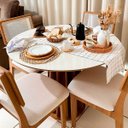 Ver imagem 2 de Conjunto Mesa de Jantar com 4 Cadeiras de Tela Freijó 100% Mdf Bege Dalla Costa