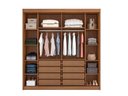Ver imagem 4 de Guarda Roupa Versatto 2 Portas 8 Gavetas com Espelho Nh Rei de Casa Cumaru