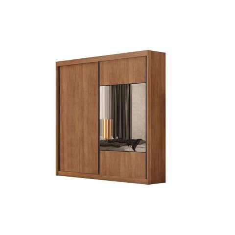 Guarda Roupa Versatto 2 Portas 8 Gavetas com Espelho Nh Rei de Casa Cumaru