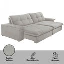 Ver imagem 3 de Sofá Gaia Veludo 02 Módulos 100 Cm B25cm Meu Sofá Online B026 Veludo Prata
