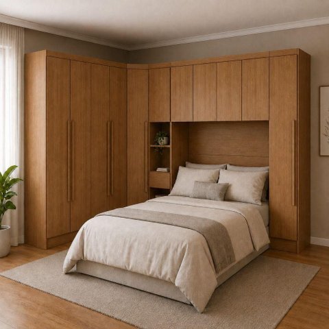 Guarda Roupa Casal Safiraplus 11 Portas de Bater 7 Gavetas MDF Cumaru