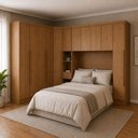 Ver imagem 1 de Guarda Roupa Casal Safiraplus 11 Portas de Bater 7 Gavetas MDF Cumaru