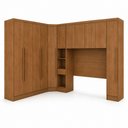 Ver imagem 3 de Guarda Roupa Casal Safiraplus 11 Portas de Bater 7 Gavetas MDF Cumaru