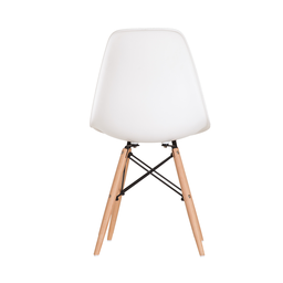 Conjunto com 4 Cadeira Eiffel Charles Eames Pés Palito Para Escritório AJL Cadeira Eames - 3