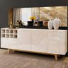 Buffet Duna com Adega 3 Portas 1 Gaveta Off White - 1