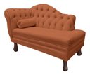 Ver imagem 3 de Recamier Divã Larissa 1,20cm Direito Sala Veludo:terracota/liso