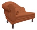 Ver imagem 2 de Recamier Divã Larissa 1,20cm Direito Sala Veludo:terracota/liso