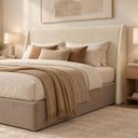 Ver imagem 7 de Cabeceira Cama Casal 144cm Estofada Linho ou Veludo Cor:Veludo Creme