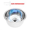 Ver imagem 4 de Ralo Incluso - Cuba Redonda Feita com Aço 304 - 30x15 Inox