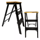 Ver imagem 1 de Escada 3 Degraus Retrátil Dobrável Vira Banquinho Doméstica