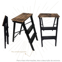 Ver imagem 3 de Escada 3 Degraus Retrátil Dobrável Vira Banquinho Doméstica