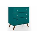 Ver imagem 5 de Cômoda Solteiro RT 3018 c/ 3 Gavetas Branco - Movelbento