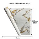 Ver imagem 4 de Papel de Parede Adesivo Autocolante Flexivel Marmore Obra Reforma Construçao Moveis Cozinha Banheiro