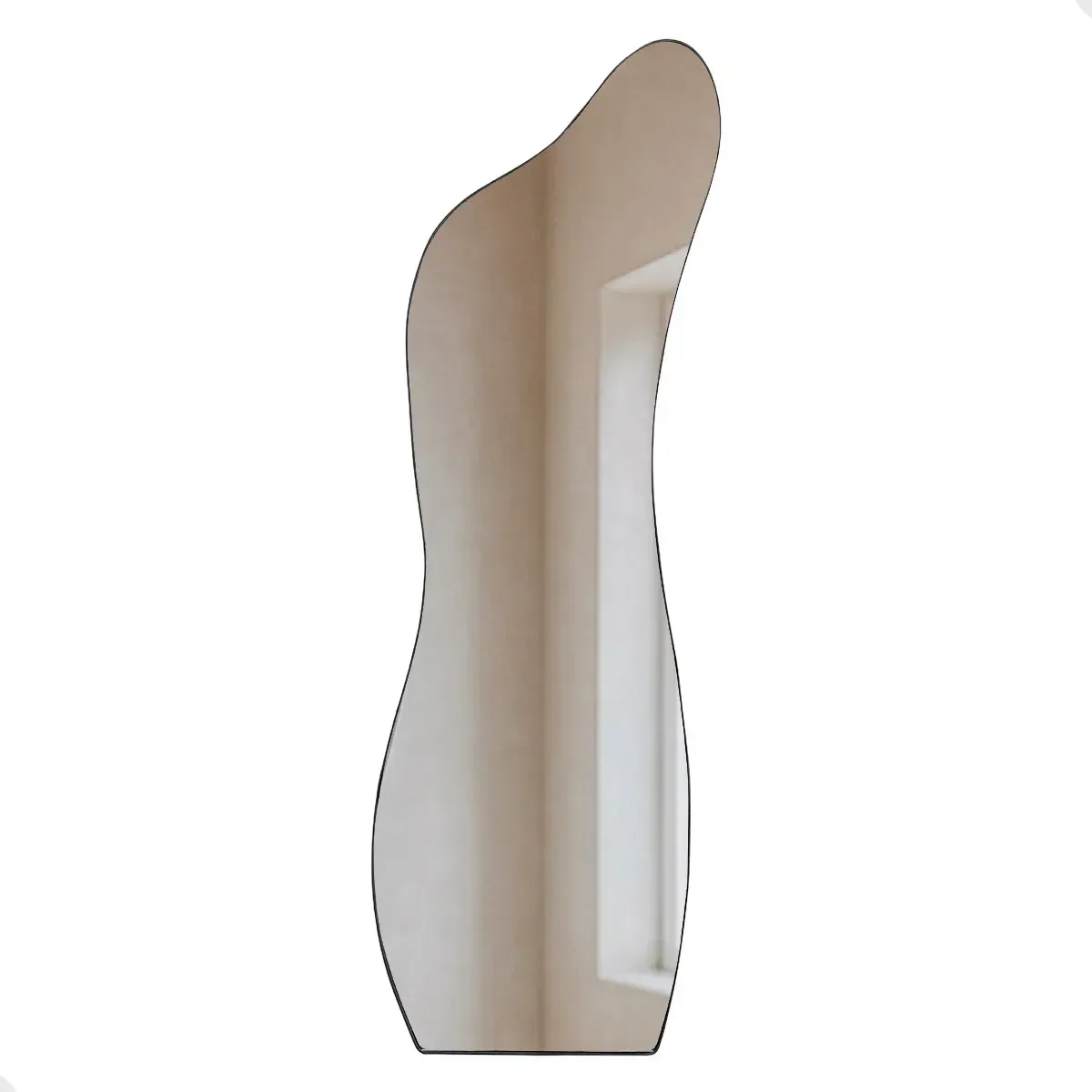 Ver imagem 2 de Espelho Orgânico Grande de Parede com Led Frio Curves 150x50 Decorativo para Sala Quarto Banheiro