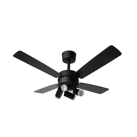Ventilador de Teto Topaz Preto 4 Pás 127v 130w Tron