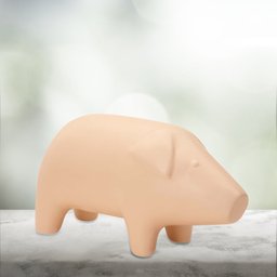 Escultura porco em cerâmica 20 x 16 x 16 cm - 2