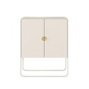 Ver imagem 5 de Balcão Buffet 90cm 2 Portas Orgânico Pé Metal Luna Off White 28065