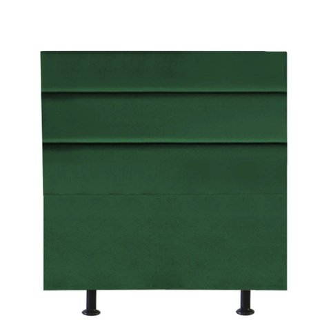Cabeceira Estofada Argentina 90cm Solteiro Para Cama Box Quarto Suede Verde - Gat Magazine