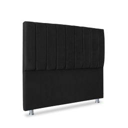 Cabeceira Estofada Cama Box Queen Carla 160cm Preto - 1