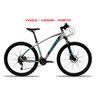 Bicicleta Aro 29 Redstone Aborygen | Altus 18V (2x9V) | 2021 / Tam. 19 / Cinza/Verde/Preto - Freio H - 2