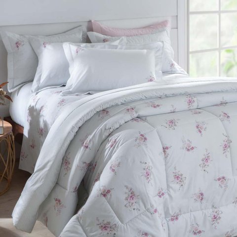 Jogo de Cama Casal 200 Fios Atene - Kacyumara Estampado Claro