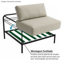 Ver imagem 6 de Sofá Modular Industrial com Braço Esquerdo Basileia 120cm Yescasa Veludo Tx Bege Castor