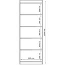Ver imagem 3 de Estante Livreiro Encanto 4 Prateleiras 1 Nicho Madeira Casah
