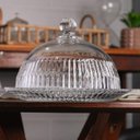 Ver imagem 4 de Queijeira de Cristal com Tampa 20x20x13,5cm Wolff