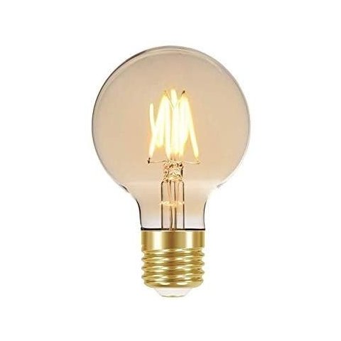 Lâmpada de Filamento Tungstênio Bola Ambar 2200K E27 127V