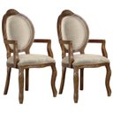 Ver imagem 1 de 2 Poltrona Entalhada com Braço Decorativa Imperatriz Luxo Trono Provençal Aréa Gourmet Leitura Linha