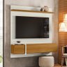 Painel para Tv 55 Polegadas 160cm Avila Lukaliam Off White Perolizado/freijo - 3