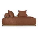 Ver imagem 5 de Sofá Dubai 2 Lugares 1.80m Tecido Bouclê Terracota para Sala Bz Home Decor