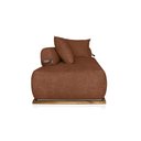 Ver imagem 3 de Sofá Dubai 2 Lugares 1.80m Tecido Bouclê Terracota para Sala Bz Home Decor