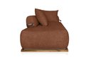 Ver imagem 3 de Sofá Dubai 2 Lugares 1.80m Tecido Bouclê Terracota para Sala Bz Home Decor