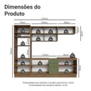 Ver imagem 4 de Armário de Cozinha Completa 270 Cm Rustic/verde Vik Madesa.