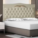 Ver imagem 2 de Cabeceira de Cama Box Barcelona Casal 140 Cm Capitonê Retro Botão Encapados Suede Porcelana do Lar