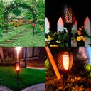 Ver mais imagens de Luminaria Espeto Jardim Led Tocha Chama Solar Fogo Ip67 Uso Externo