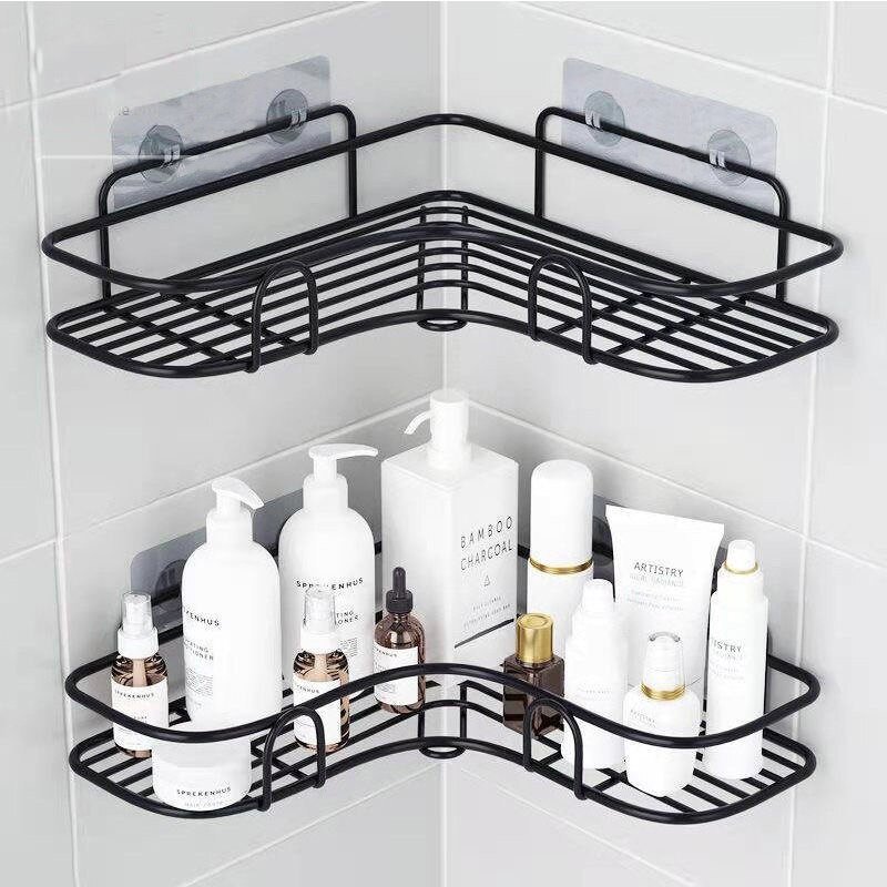 Suporte Multiuso Organizador cozinha banheiro Uso prático - Preto - 4
